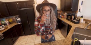 Being fucked by her own son!