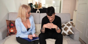 Being fucked by her own son!