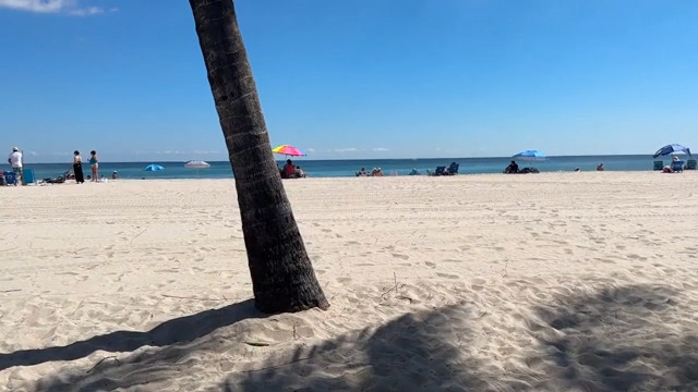 On the vacation with mom