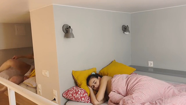 Pregnant sister woke up with a big cock in ass