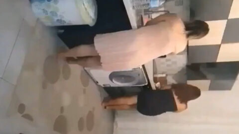 Family members fucking in the kitchen!