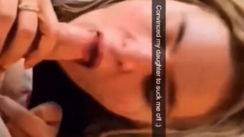 Oral fun with real daughter!