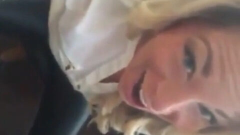 She gives blowjob to her own son.