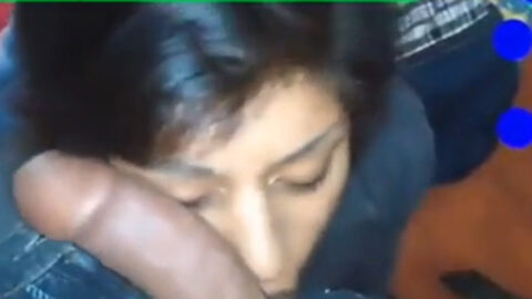 She gives blowjob to her real son!