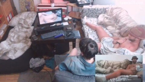 Watching incest porn with mother!