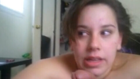 She gives blowjob to her own father!