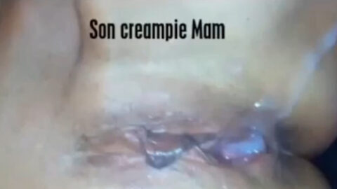 Mother and son amateur taboo fun!