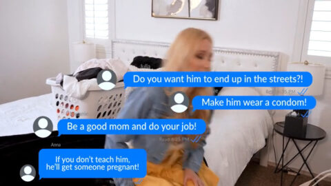 Mother and son creampie taboo sex