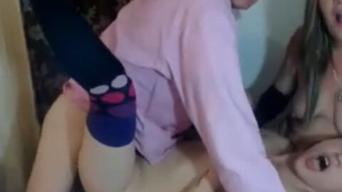 Naked mother watches and supports teen daughter getting fucked by real father on webcam incest stream