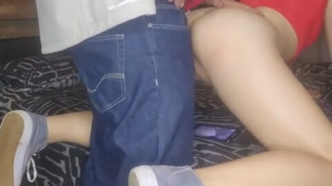 Father secretly fucking his real daughter in amateur incest sex video