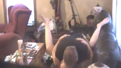Dad and daughter in an authentic homemade incest sex tape