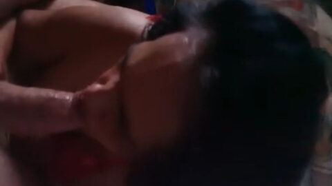 Amateur homemade incest photo of real mother kneeling to give her own son a blowjob on camera