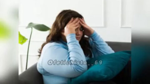 Chubby mother bouncing hairy cunt on son's thick dick during taboo incest sex